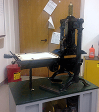 19th century iron hand press