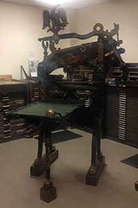 19th century iron hand press