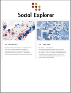 Logo and screenshot of database: Social Explorer