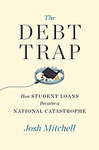 Book cover with title: The Debt Trap. Image: Bear trap with graduation cap in the center