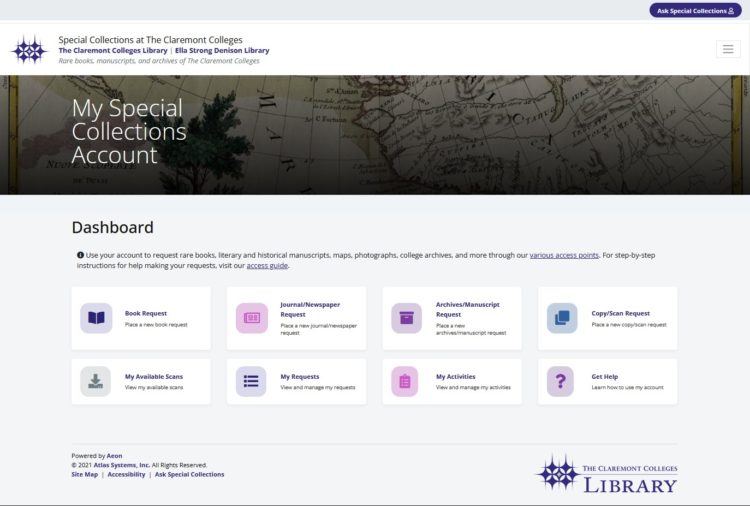 New Special Collections Dashboard