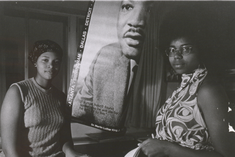 Black Studies Photo - Students with MLK poster