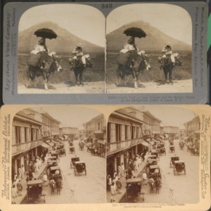 Full size image depicting two stereoview cards of the Philippines 