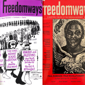 Collage of Freedomways journal covers