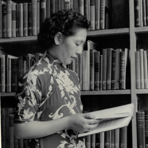 Photo of Anne Lee Yao in Library